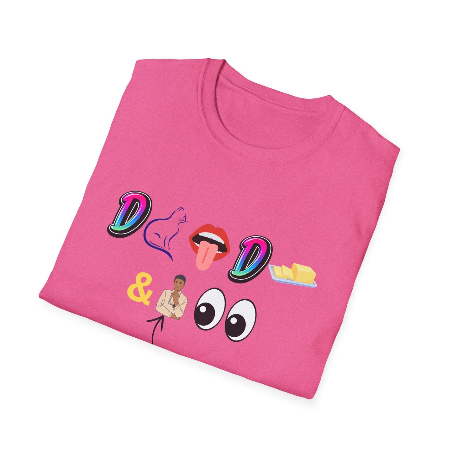 D Cat Lick D Butter and Bhudlal Watching Tee