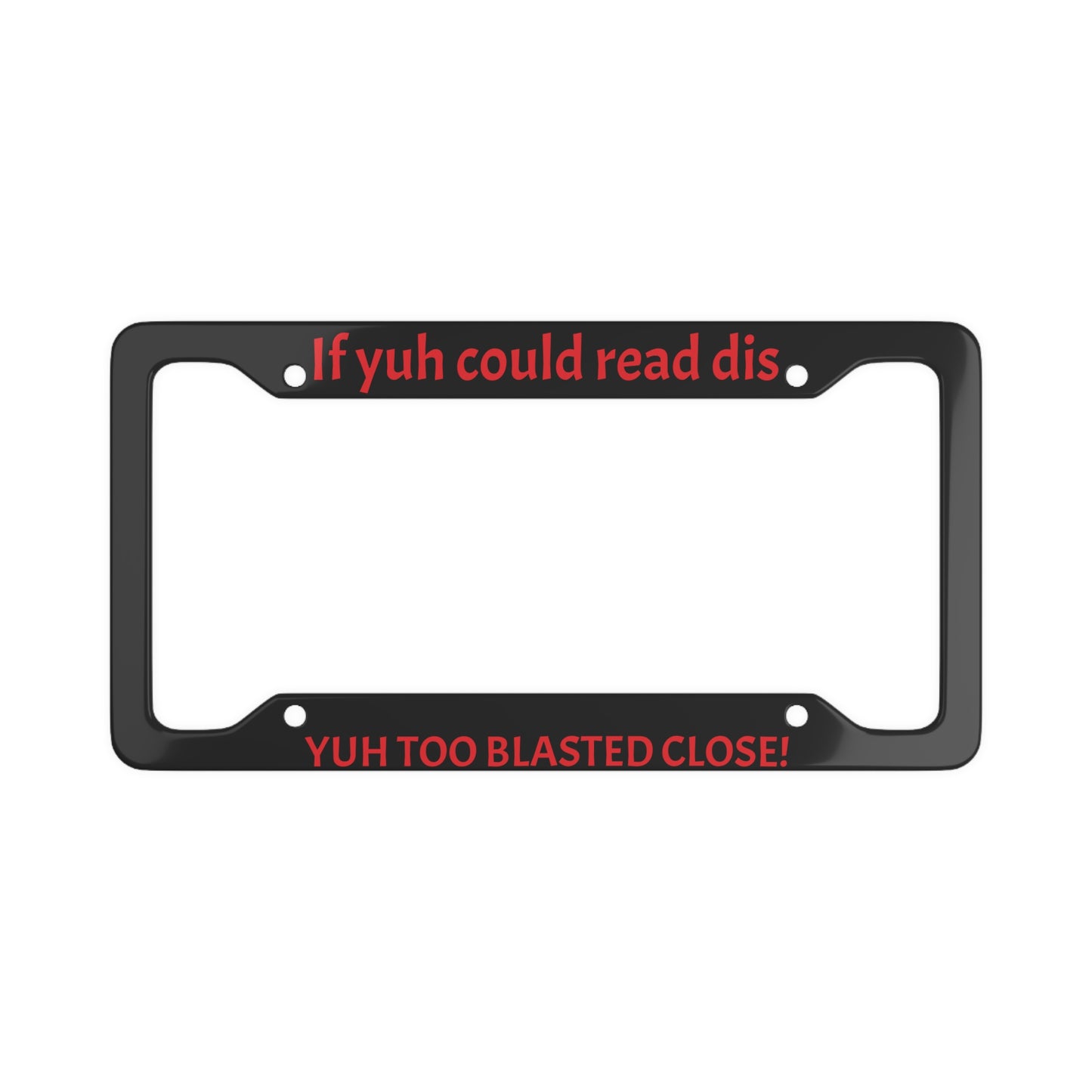 Funny Trini License Plate (BLK)