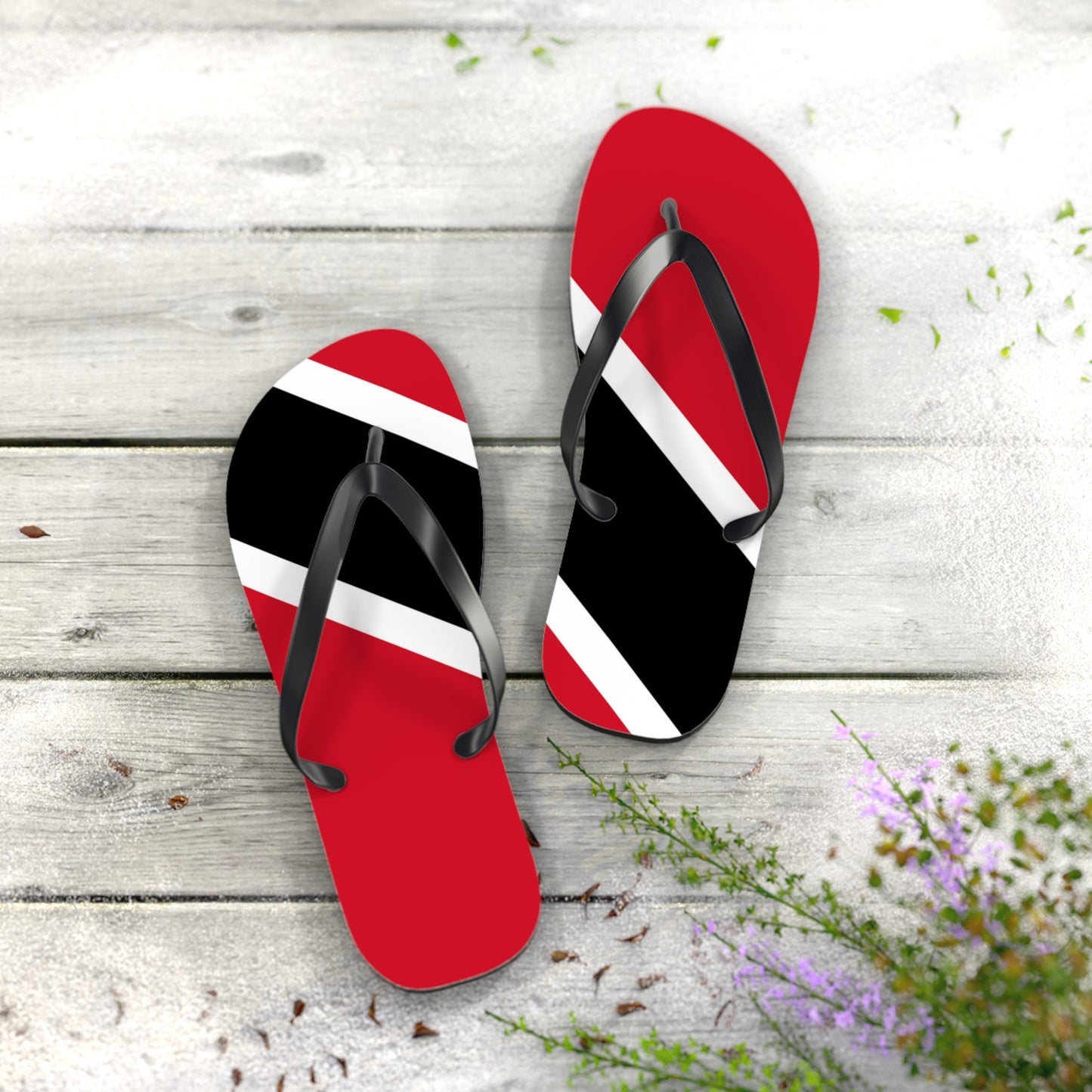 Trini Flag Flip Flops