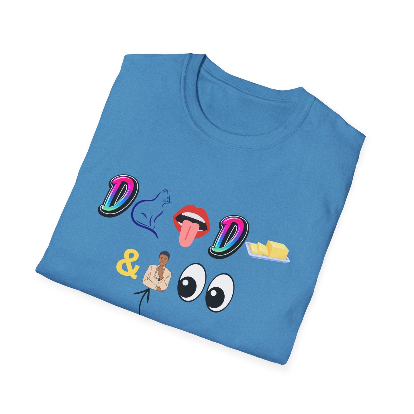 D Cat Lick D Butter and Bhudlal Watching Tee