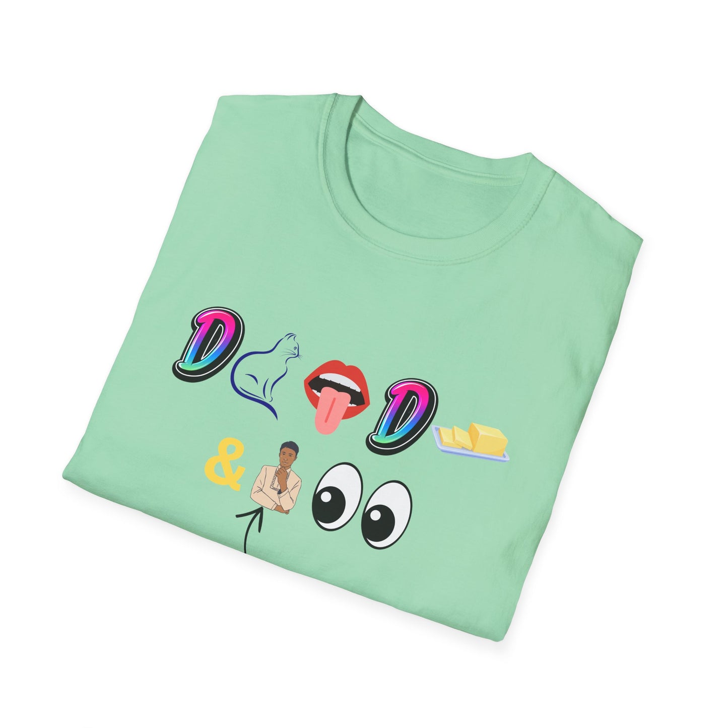 D Cat Lick D Butter and Bhudlal Watching Tee