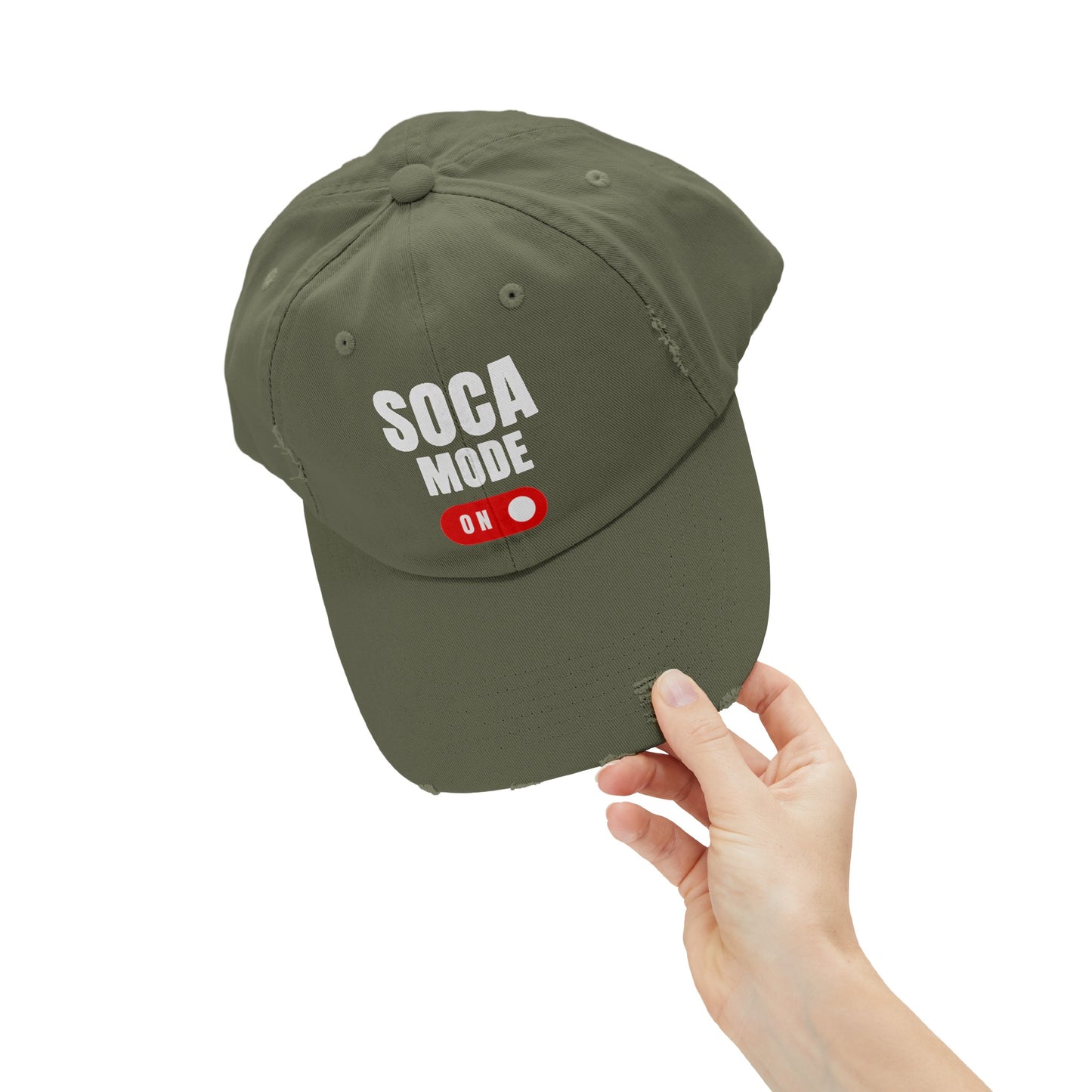Soca Mode On Distressed Cap