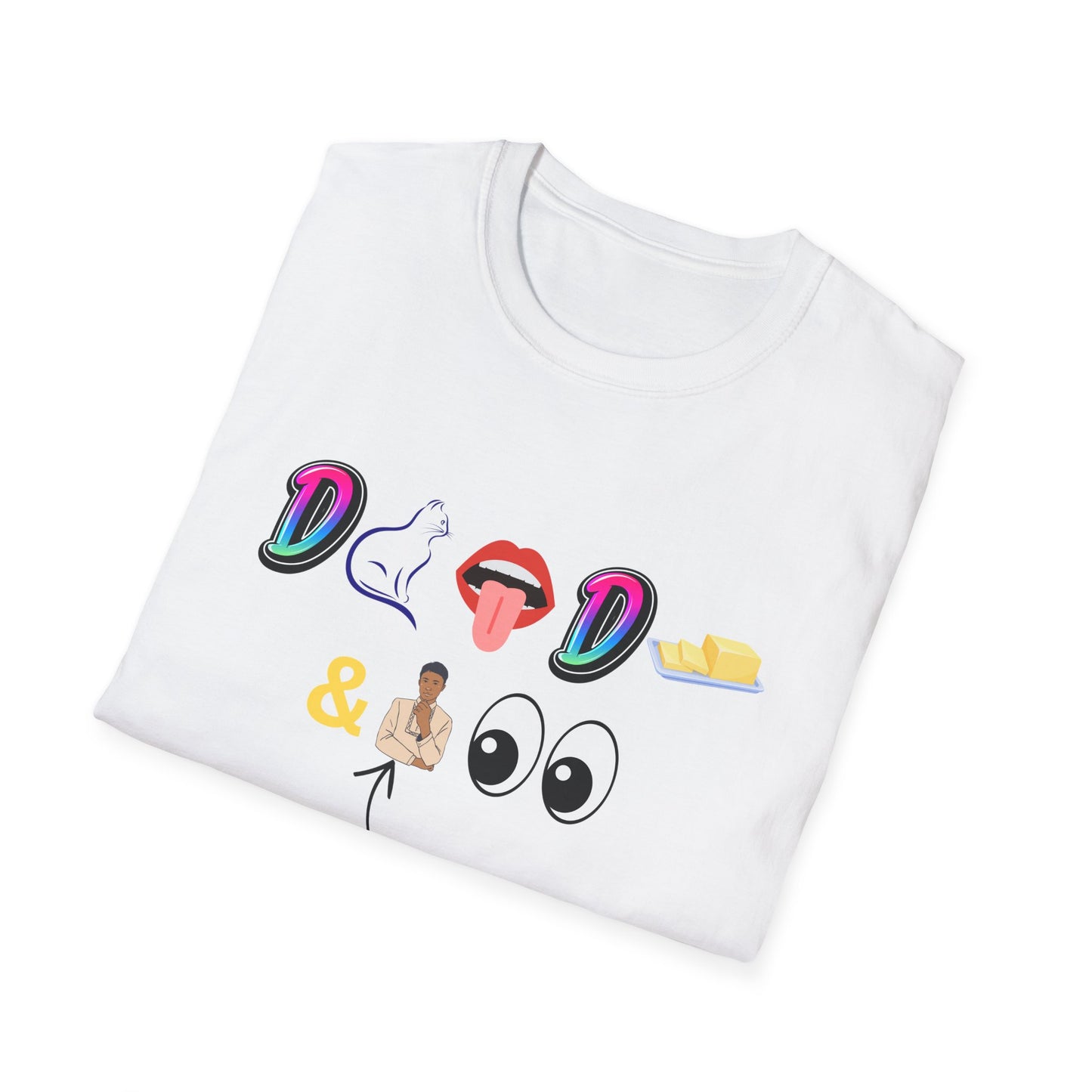 D Cat Lick D Butter and Bhudlal Watching Tee