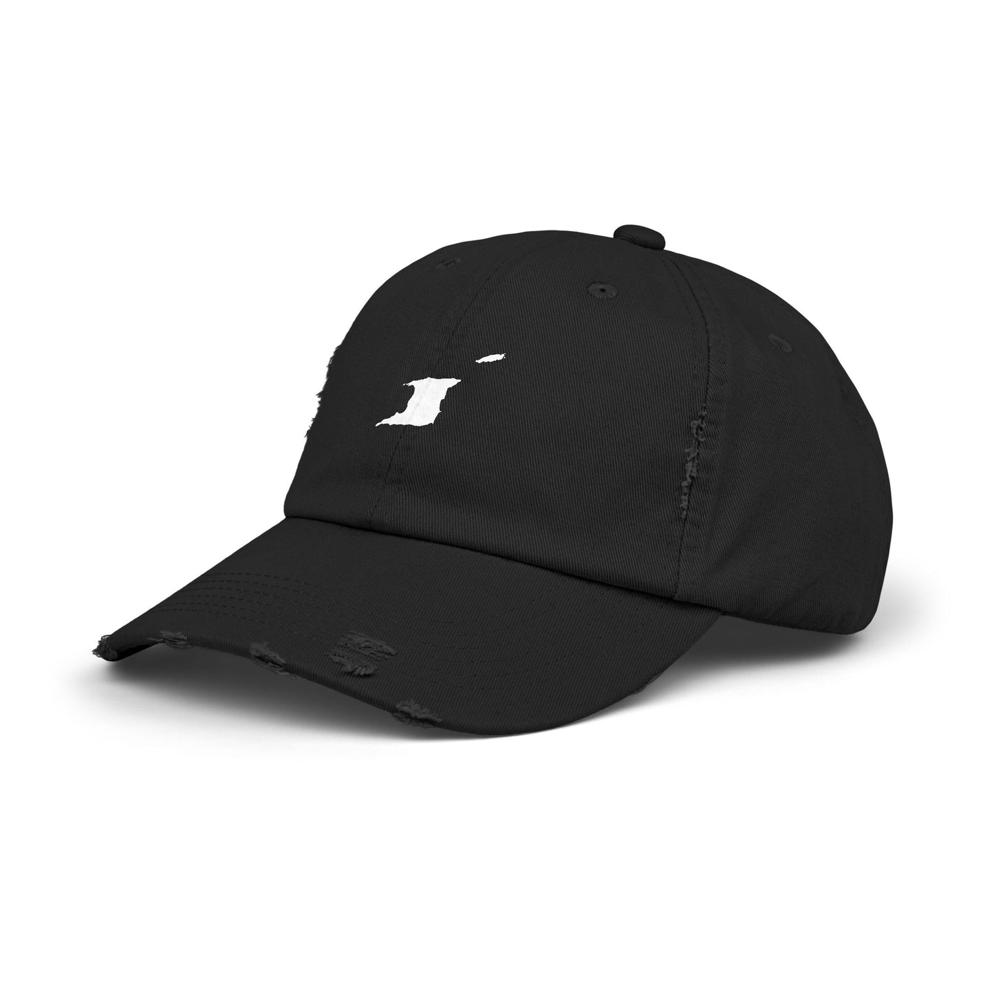 Black Distressed Cap Trini