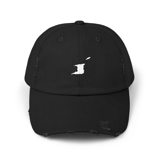 Black Distressed Cap Trini